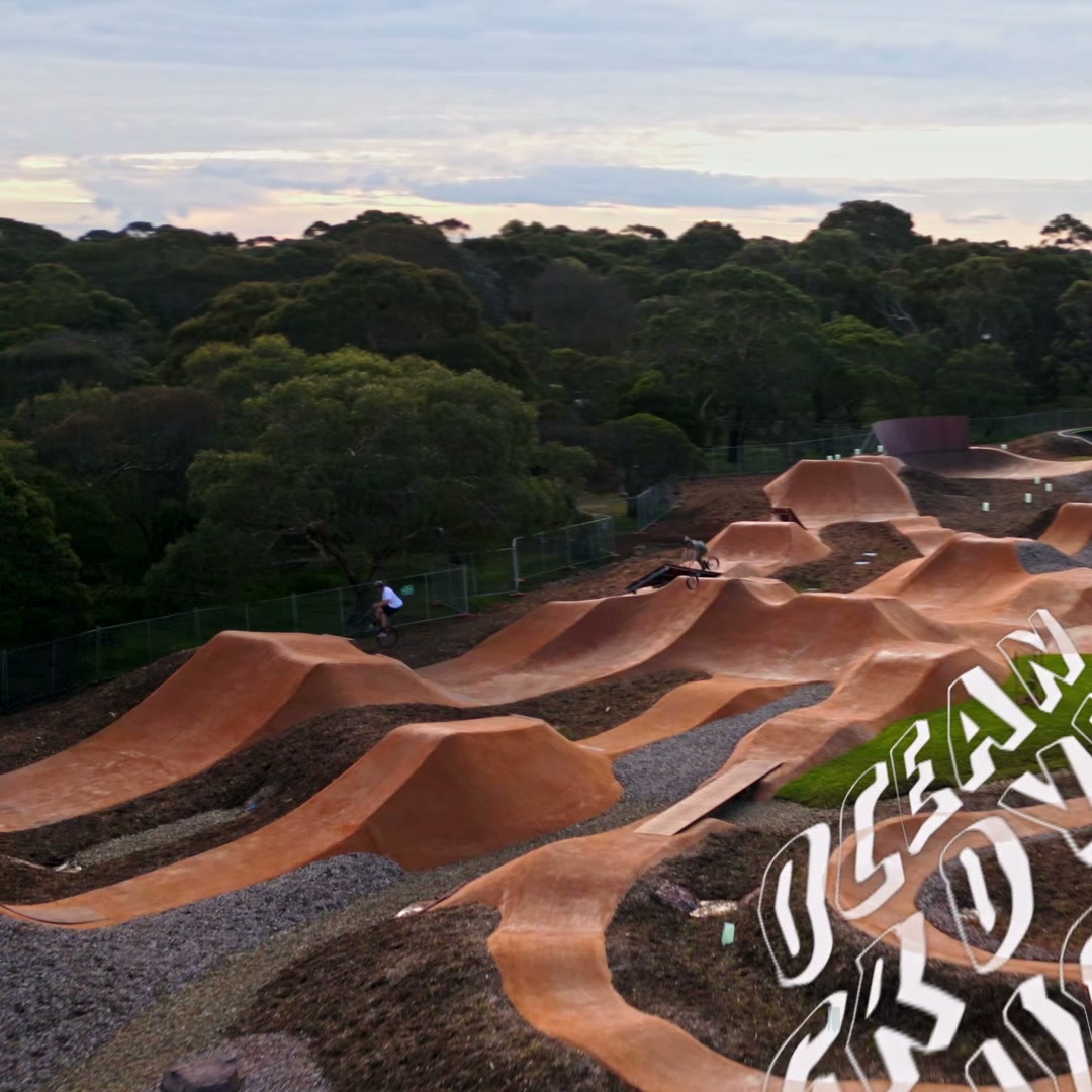 Ocean Grove pump track, aerial and FPV